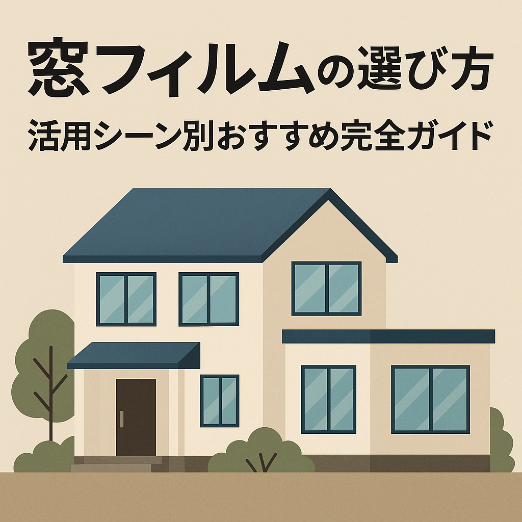 【必読】窓フィルムの選び方と活用シーン別おすすめ完全ガイド