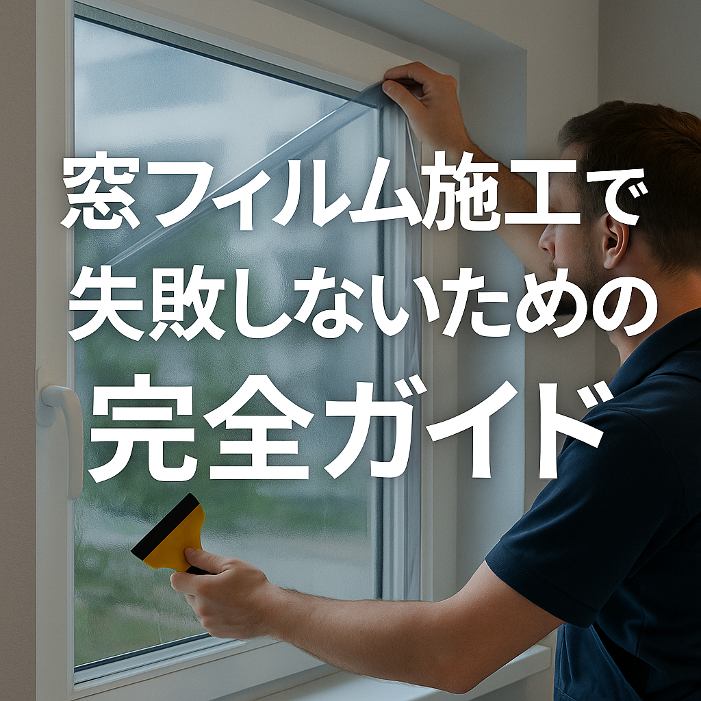 窓フィルム施工で失敗しないための完全ガイド