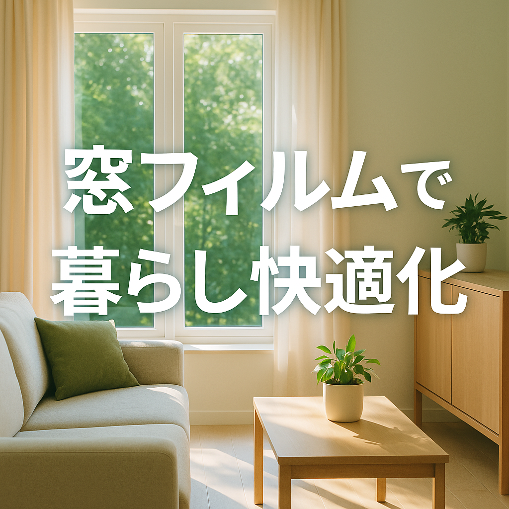 窓フィルムと暮らしの快適性 ― 季節・ライフスタイル別の効果と実例