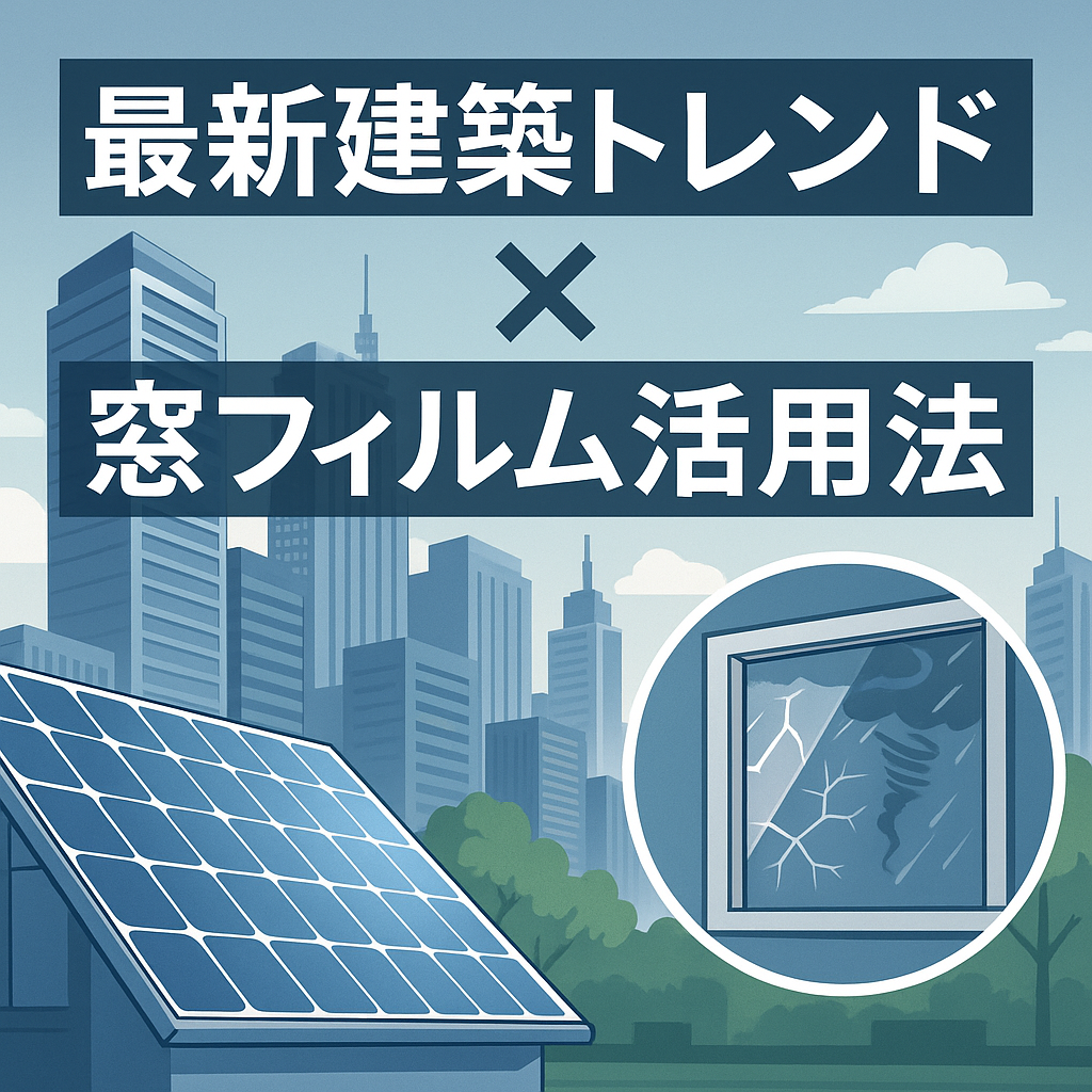 【最新建築トレンドと都市防災】窓フィルムが未来の住宅・都市を変える理由