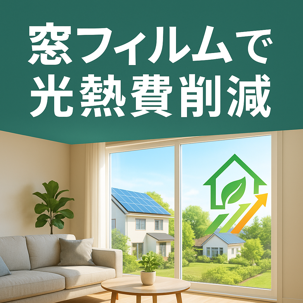 【省エネ×快適な暮らし】窓フィルムで光熱費を大幅削減する方法