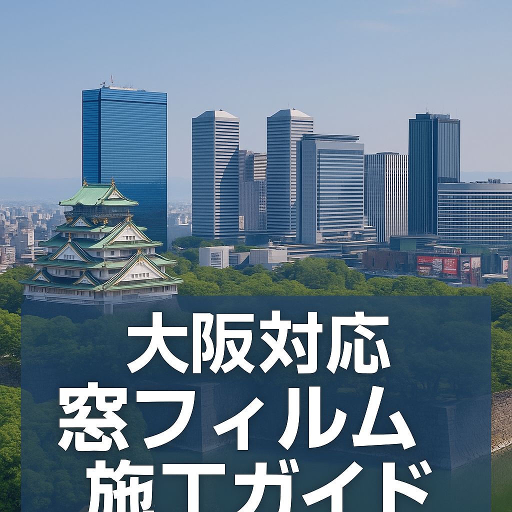 【大阪対応】窓フィルムの選び方と施工費用 ― 防犯・遮熱・紫外線・災害対策まで徹底解説