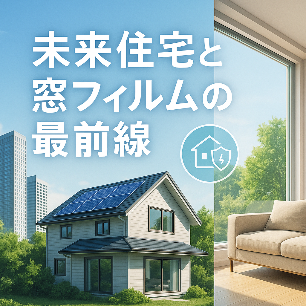 【未来型住宅と地域防災の鍵】窓フィルムが創る次世代の暮らしと安心