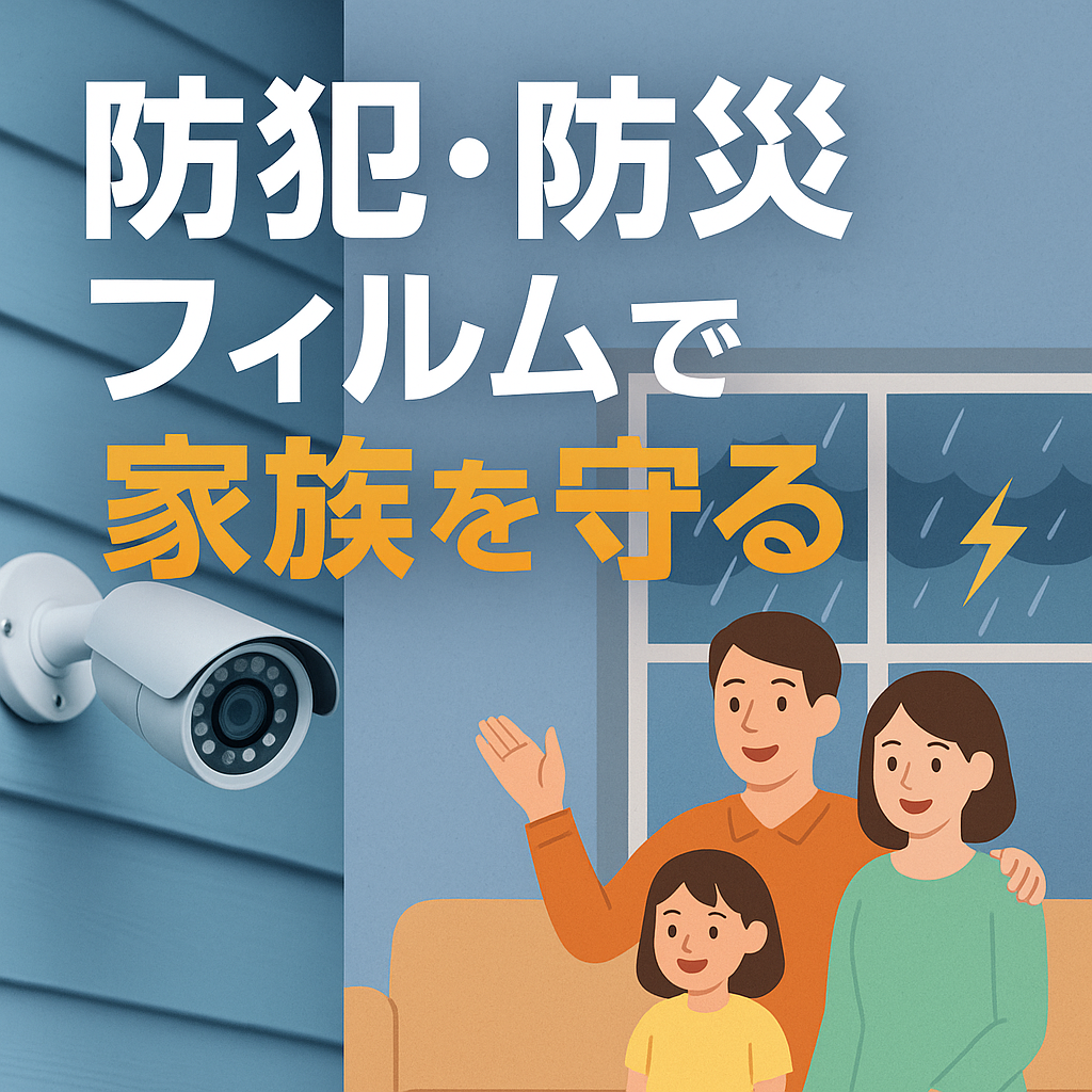 【家族の安心安全を守る】防犯・防災に強い窓フィルム徹底ガイド