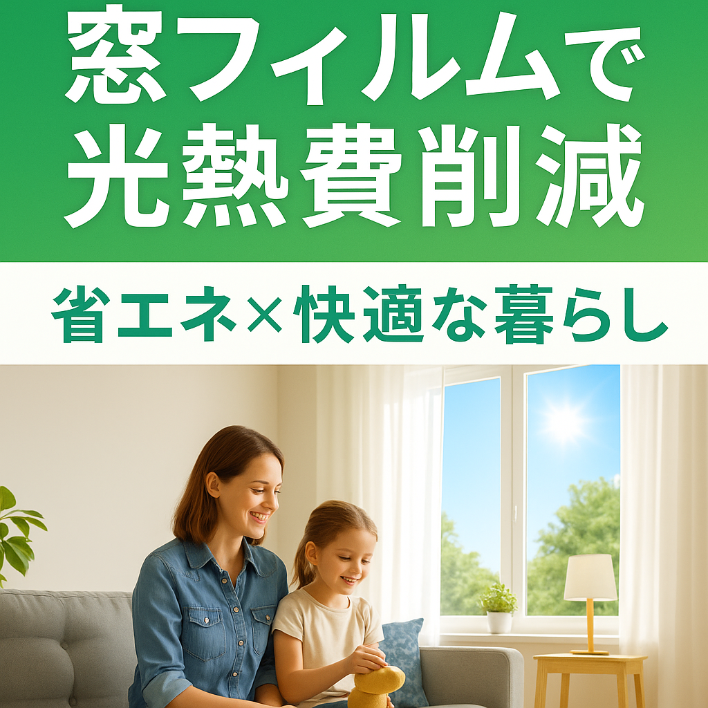 【省エネ×快適な暮らし】窓フィルムで光熱費を大幅削減する方法